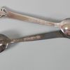 12 st kaffeskedar, silver