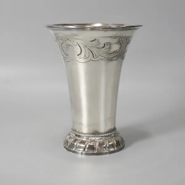 Pokal, silver, graverad
