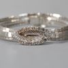 Armband med stenar, silver