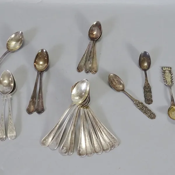 Parti kaffeskedar, silver