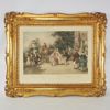 Äldre tryck "Reception at Versailles" guldram