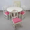Bord med 4 stolar, gustaviansk stil, 1900-tal