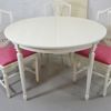 Bord med 4 stolar, gustaviansk stil, 1900-tal