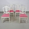 Bord med 4 stolar, gustaviansk stil, 1900-tal