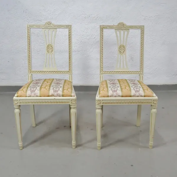1 par stolar, gustaviansk stil, 1900-tal