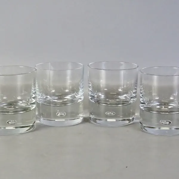 4 st. whiskyglas "Pippi" Walter Hickman, Kosta Boda