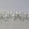 4 st. whiskyglas "Pippi" Walter Hickman, Kosta Boda