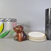 Parti diverse, skål, vas, figurin samt costers, 7 delar, bl. a. Ulrica Hydman-Vallien Kosta Boda 