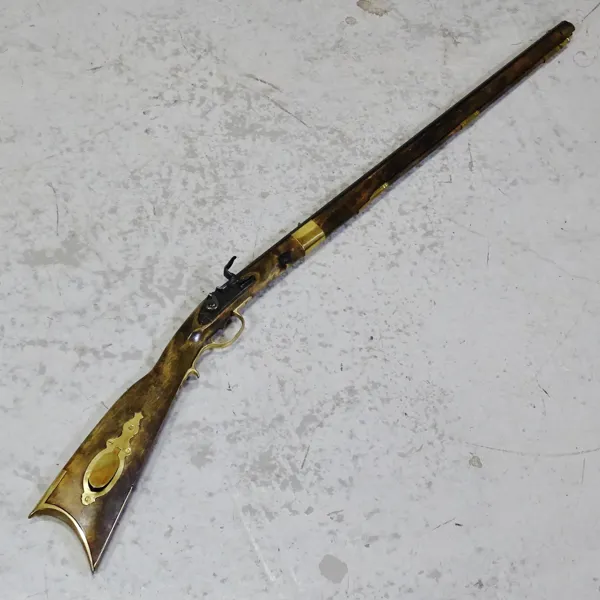Flintlåsgevär, replika, troligen Spanien, 1900-tal
