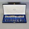 12 st. kaffeskedar, silver, varierande modell