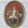 Miniatyrtavla, "Napoleon i Fontainebleau" efter Paul Delarosches