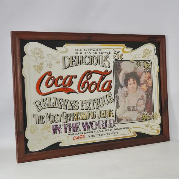 Reklamspegel, Coca-Cola, 1900-tal