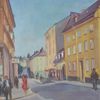 Oljemålning, S:t Paulsgatan, signerad