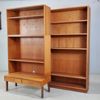 Bokhylla, 2 sektioner, 1950/60-tal, teak