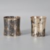 2 st supkoppar, silver