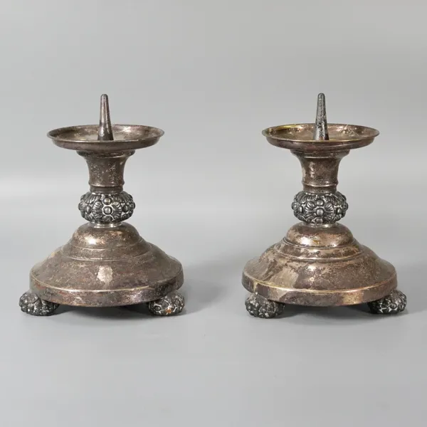 1 par ljusstakar, barockstil, 1900-tal