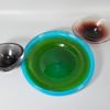 Glasföremål, färgat glas, 7 delar