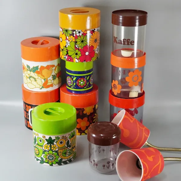 Burkar, plåt & plast, 1960/70-tal