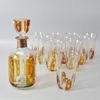 Karaff samt 10 st glas, Hovmantorp
