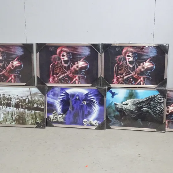 4+1+1+1 st. 3-D-tavlor "Fantasy-motiv"