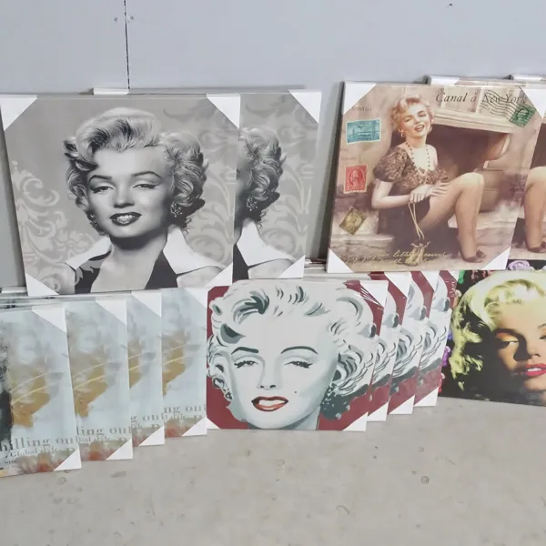 18 st, tavlor "Marilyn Monroe" canvastryck, 19/2000-tal