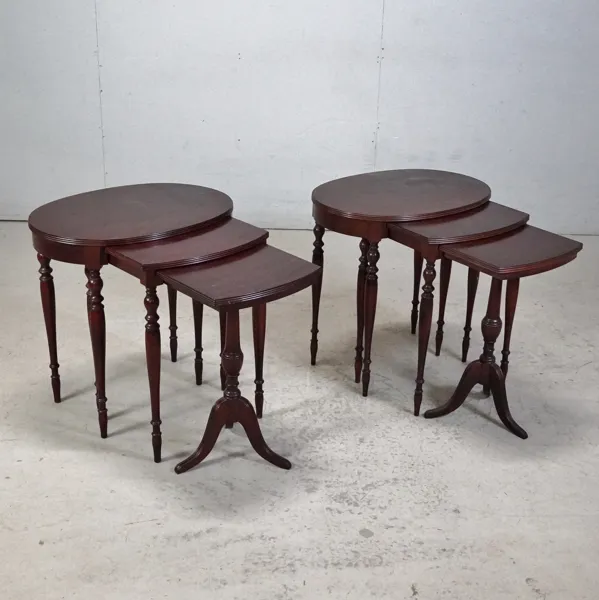 2 st satsbord, mahogny, 1900-tal