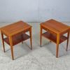 1 par sängbord, teak, 1900-tal