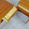 1 par sängbord, teak, 1900-tal