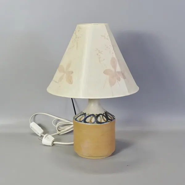 Bordslampa, keramik, 1900-tal