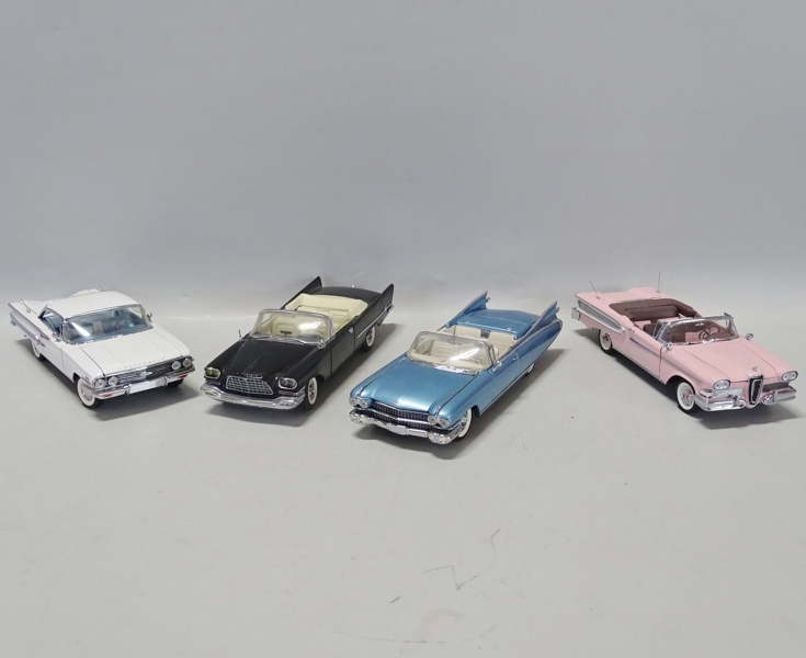 4 st. bilmodeller, Franklin mint precision models 1:24