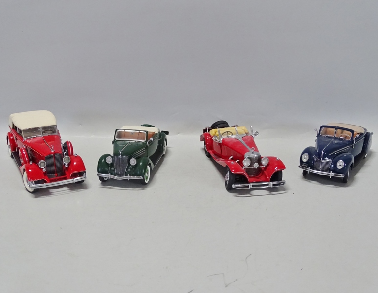 4 st. bilmodeller, Franklin mint precision models 1:24