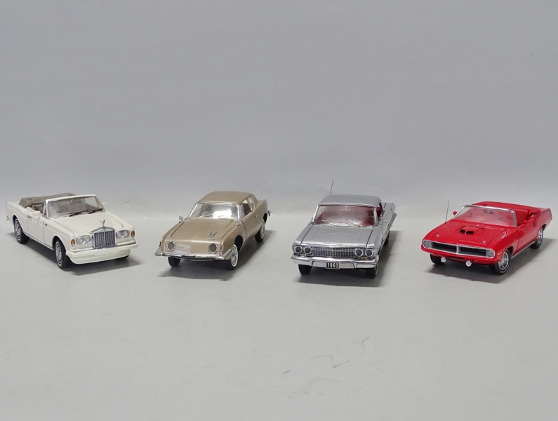 4 st. bilmodeller, Franklin mint precision models 1:24