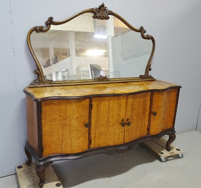 Sideboard med spegel, rokokostil, 1900-tal, Italien