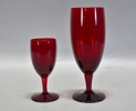 4 st. champagneglas samt 3 st. avecglas, Monica Bratt, Reijmyre, 1900-talets mitt