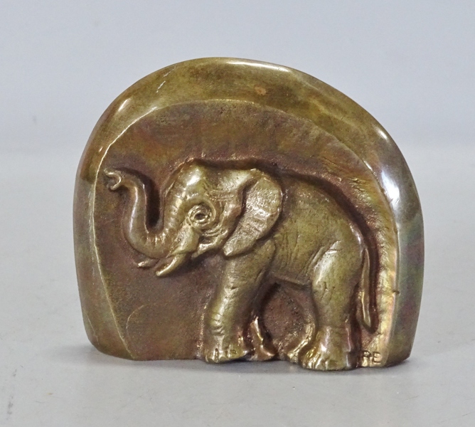 Skulptur "elefant" monogramsignerad RE