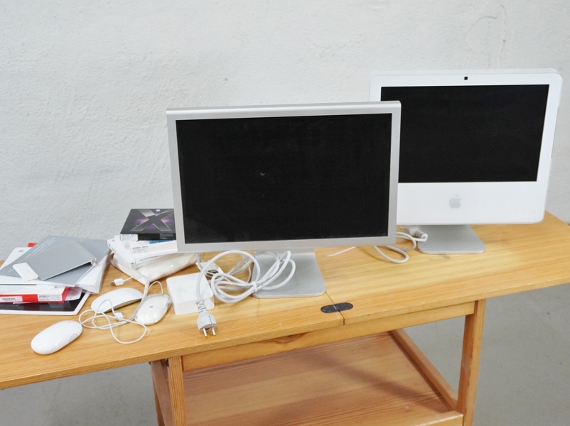 Parti Apple; iMac, skärm m.m.