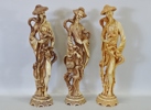 3 st. figuriner "Män samt kvinna" orientaliska, Kina, 1900-tal