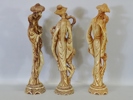 3 st. figuriner "Män samt kvinna" orientaliska, Kina, 1900-tal