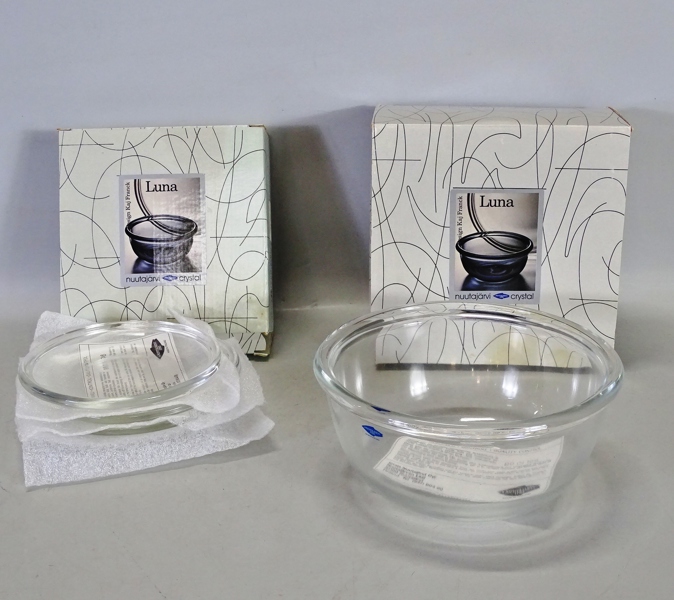Skål samt 4 assietter "Luna" Kaj Franck, Iittala, Finland