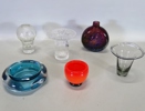 Parti konstglas, skål samt vaser, bl. a. Mona Morales, Timo Sarpaneva och Göran Wärff m. fl. 6 delar