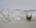 Parti konstglas, skål samt vaser, bl. a. Mona Morales, Timo Sarpaneva och Göran Wärff m. fl. 6 delar