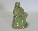 2 st. figuriner "Amerikafararna och Kringel-Stava, JIE keramik, 1900-talets andra hälft
