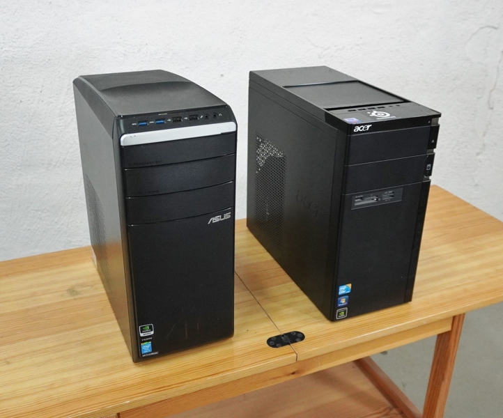 2 st stationära datorer, Acer / Asus