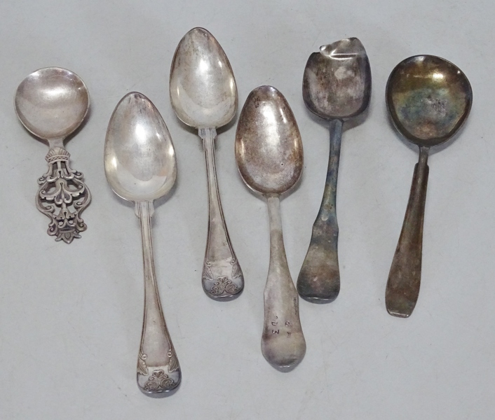 Parti silverskedar, 6 delar