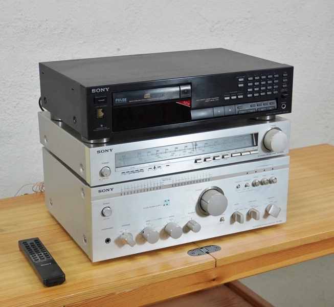 Förstärkare, radio samt CD, Sony