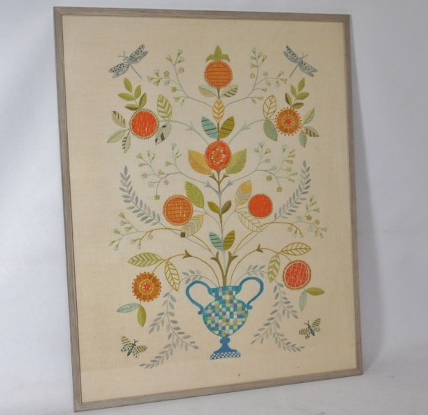 Inramat broderi, 1900-tal