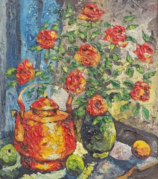 Oljemålning, Stilleben, signerad