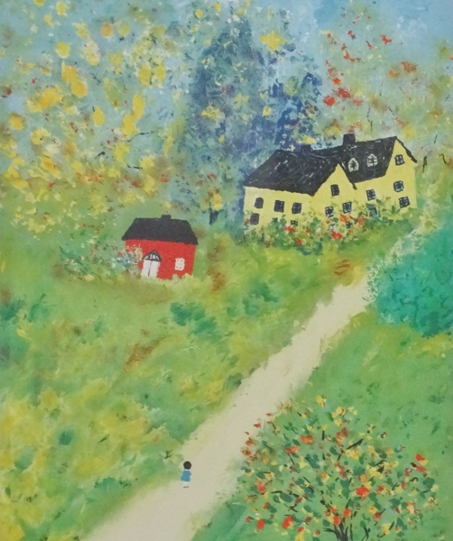 Litografi, Karin Olsson "Norrländsksommar"
