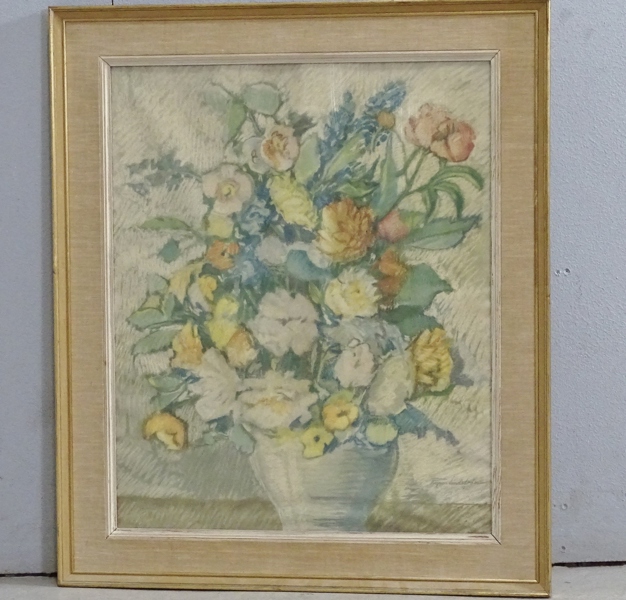 Blandteknik, Ragnar Lindström, blomsterstilleben