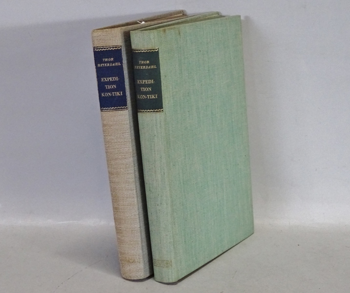 2 st. exemplar Expedition Kon-Tiki, Thor Heyerdahl